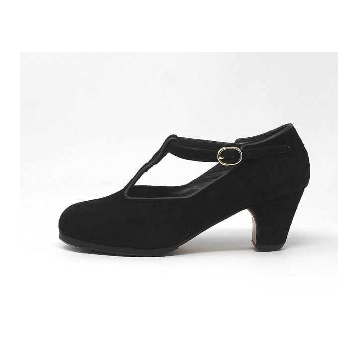 Sandalia 36 AA Suede Black Clásico 5 Covered 1321