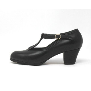 Sandalia 36 AA Leather Black Cubano 5 Covered 1322