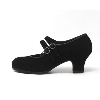 Manuela 34 AA Suede Black Carrete 5 Covered 1406