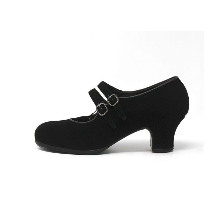 Manuela 34 AA Suede Black Carrete 5 Covered 1420