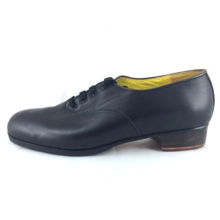Carácter 44,25 A Leather Black Flat Heel Exposed 4618