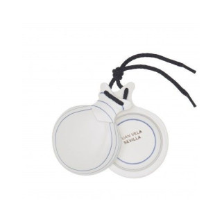 Del Sur Castanets: Capricho BLANCO. VETEADO AZUL. Nº5