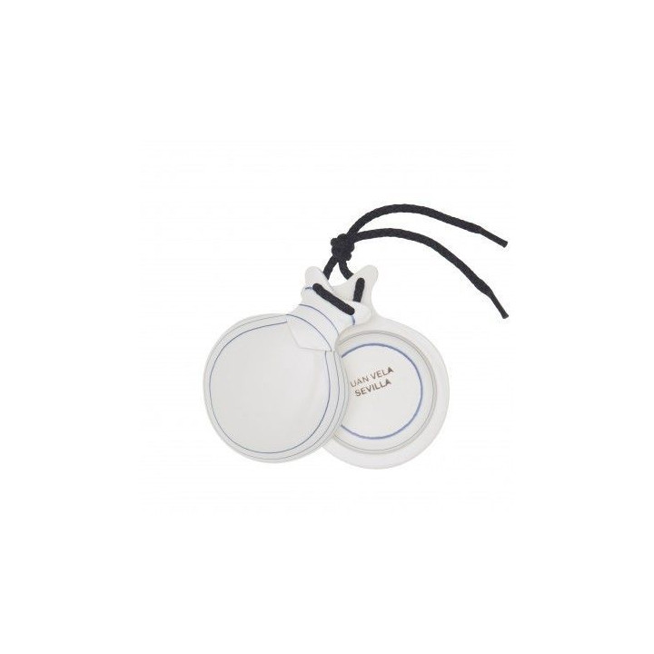Del Sur Castanets: Capricho BLANCO. VETEADO AZUL. Nº5