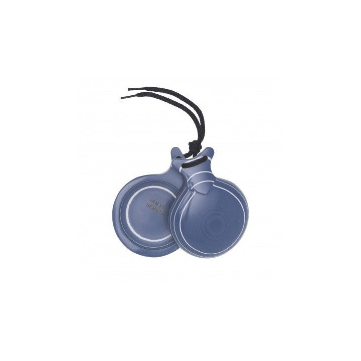 Del Sur Castanets: Capricho AZUL. VETEADO BLANCO. Nº5