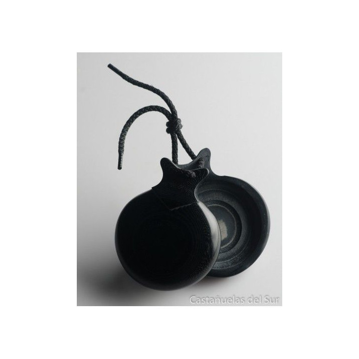 Del Sur Castanets: TELA NEGRA MODELO JOTA DOBLE CAJA. Nº5