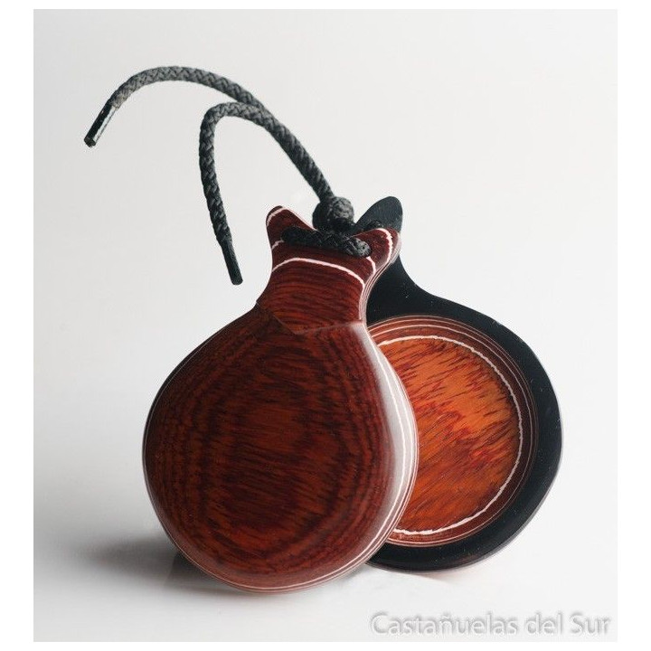 Del Sur Castanets: MADERA ROJO. VETEADO BLANCO. Nº7 REF.1441721