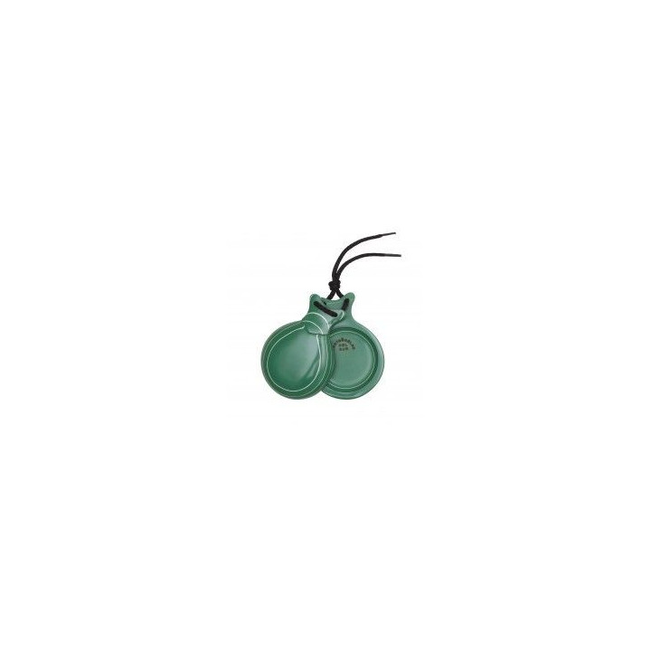 Del Sur Castanets: VIDRIO VERDE VETEADA BLANCA Nº5. Rf.1153521