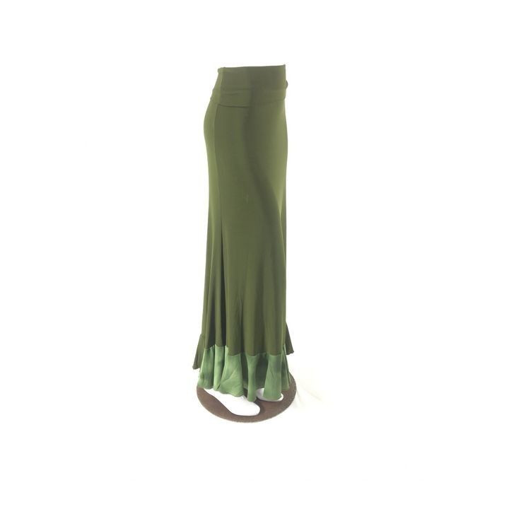 QToma: Skirt Básica - 1 Volante - Print Green S