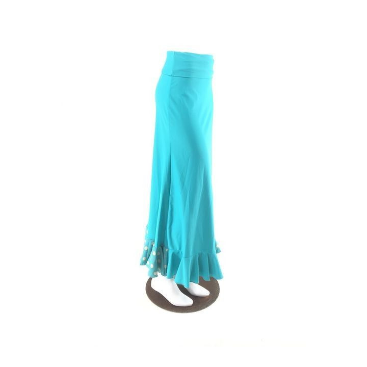 QToma: Skirt Básica - 1 Volante - Print Black M