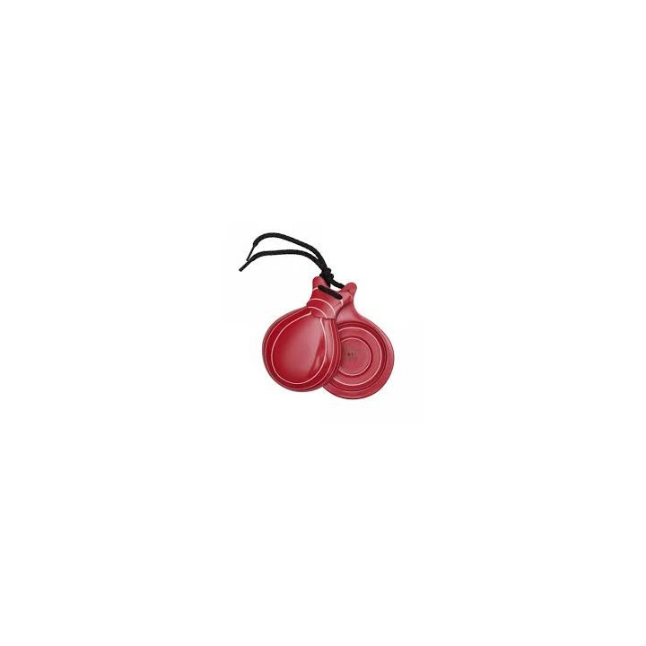 Del Sur Castanets: Vidrio Red. Pinst White. Two Sound  Nº7 REF.1153712