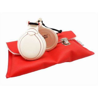 Del Sur Castanets: Capricho BLANCO. VETEADO ROJO. DOBLE CAJA. Nº7 REF.