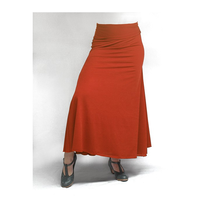 QToma Skirt Básica 3 Godet Coral