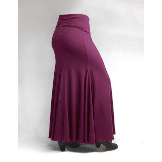 QToma Skirt Básica 3 Godet Bordeaux