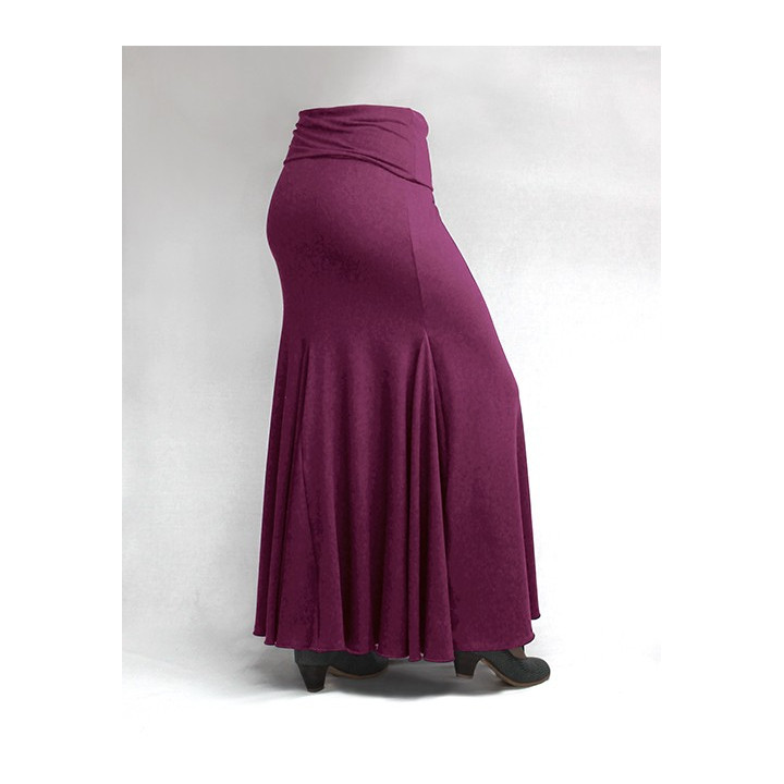 QToma Skirt Básica 3 Godet Bordeaux