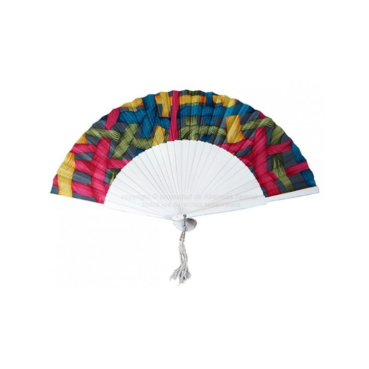 Fan: White Wood Multicolor Design 623/22