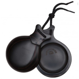 Del Sur Castanets: FIBRA NEGRA VETEADA ROJO Nº7 Rf.1142721