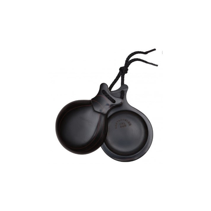Del Sur Castanets: FIBRA NEGRA VETEADA ROJO Nº7 Rf.1142721