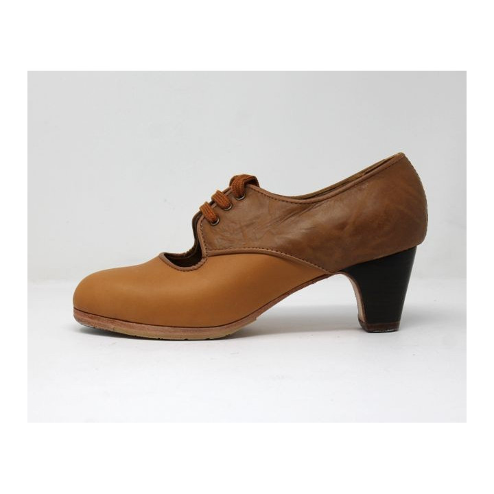 Carmela 36,5 A Leather Camel Clásico 5 Exposed Back Fantasia Labrado