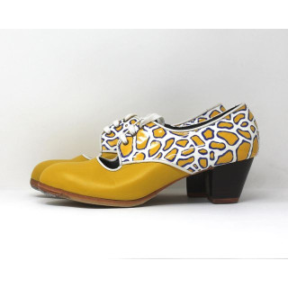 Carmela 39,5 A+PR Leather Plátano Cubano 5 Exposed Back Patent Leather