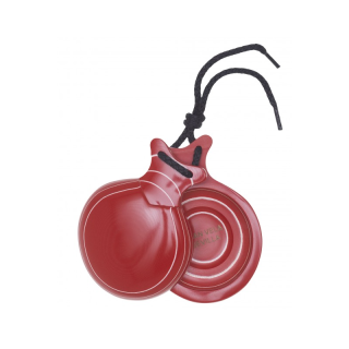 Del Sur Castanets: Capricho ROJO. VETEADO BLANCO. DOBLE CAJA Nº5 REF.2
