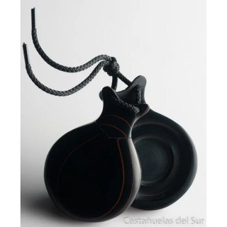 DEL SUR CASTANETS: FIBRA NEGRA VETEADA ROJO Nº3, DOBLE CAJA
