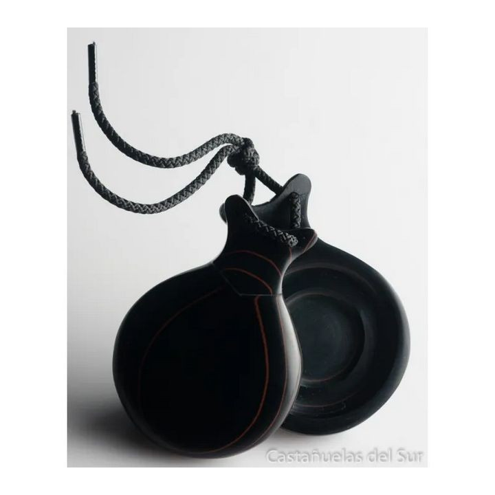 DEL SUR CASTANETS: FIBRA NEGRA VETEADA ROJO Nº3, DOBLE CAJA