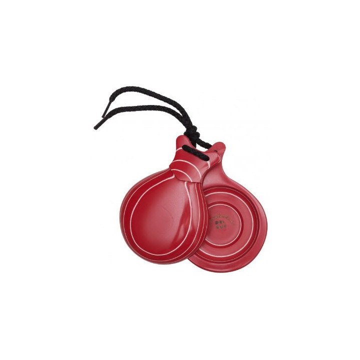 DEL SUR CASTANETS: VIDRIO ROJO VETEADO BLANCO Nº5, DOBLE CAJA