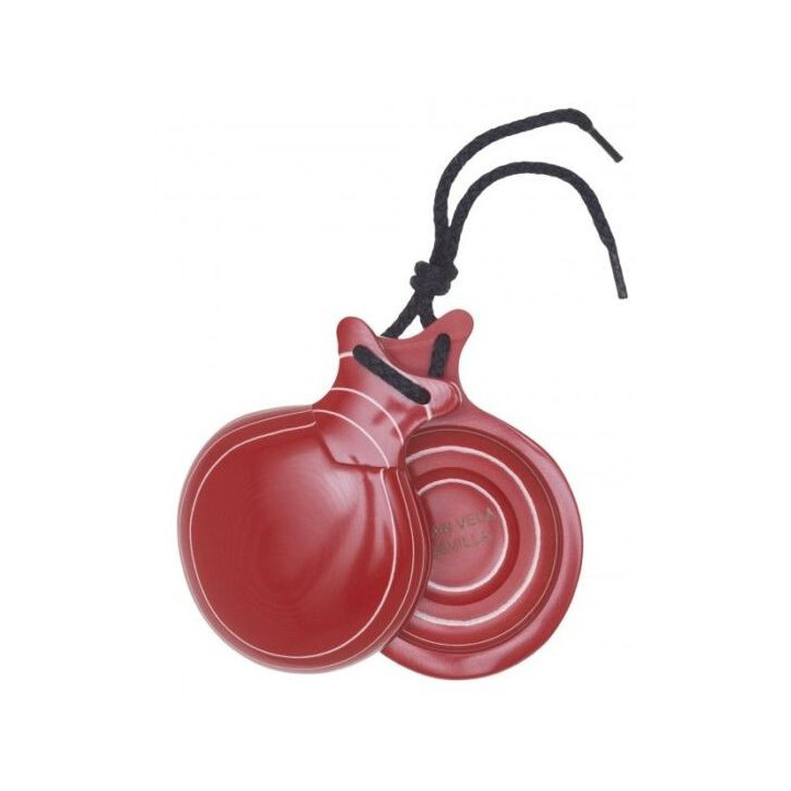 DEL SUR CASTANETS: CAPRICHO ROJO VETEADO BLANCO Nº3, DOBLE CAJA